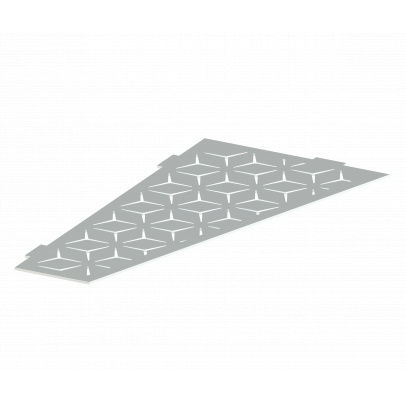 Rohová polica do kúpelne, brúsená nerez AISI 304 / K320