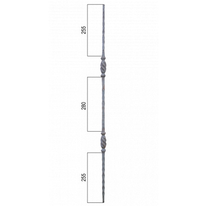 Tyč 14x14, H-1000mm