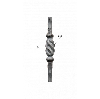 Tyč 14x14, H-1000mm