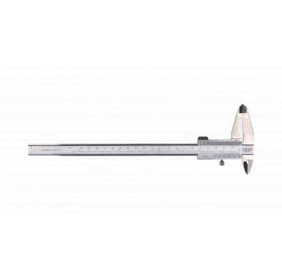DOPREDAJ Posuvné meradlo s hĺbkomerem KINEX 200 mm, 0,02 mm, aretácia skrutkou, paralelné vedenie, monoblok, TOP QUALITY, DIN 862