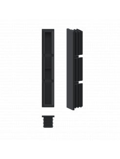 Plastová zátka k hliníkovej lamele AL-J10016-6, rozmer 100mm x 16mm