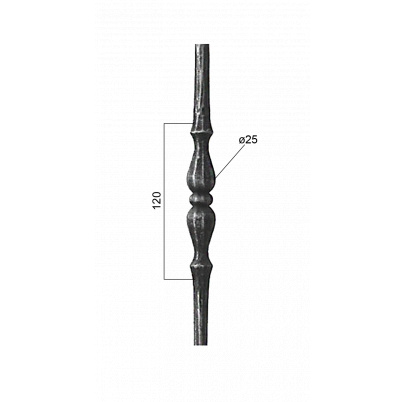 Tyč ø 12mm, H-1000mm