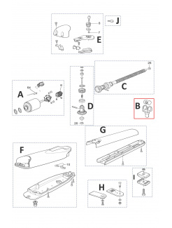 PMD2251.8003 kit vidlička a matica pre WG3524HS