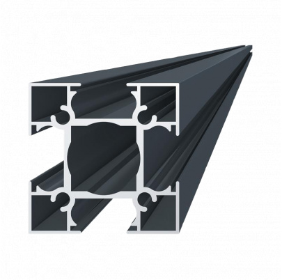 Stĺpový profil 70x70mm, štruktúra RAL7016, L-6000mm
