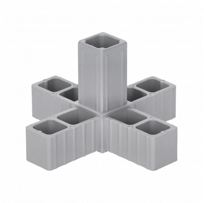 Plastová spojka - 5-nohý kus do profilu 25x25x2mm