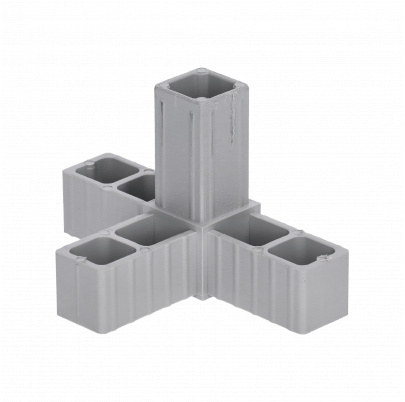 Plastová spojka - 4-nohý kus do profilu 20x20x1.5mm