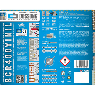 Chemické kotvenie 400ml vinylové (epoxyakrylát) bez styrénu