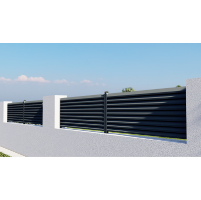 Poškodený profil 108x16mm, L-6000mm, práškový lak, štruktúra RAL7016